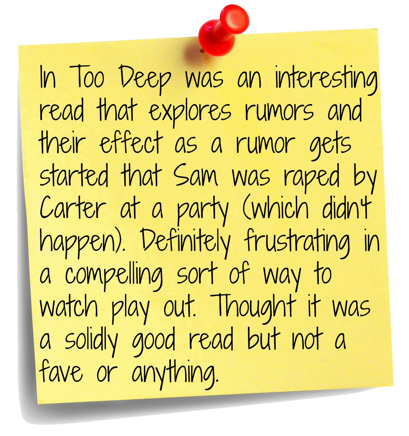 In Too Deep by Amanda Grace