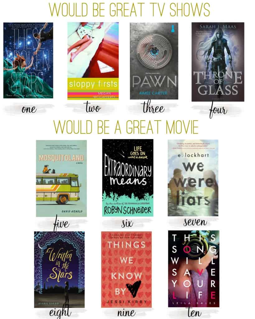 Books that would make great movies or shows