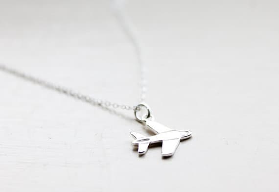 airplane charm necklace