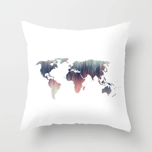map pillow