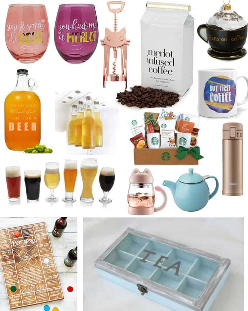 Gift Guide For Wine Lovers, Coffee Addicts, Beer Lovers & Tea Drinkers