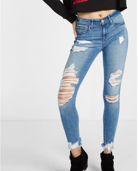 Stretchy Distressed Jeans