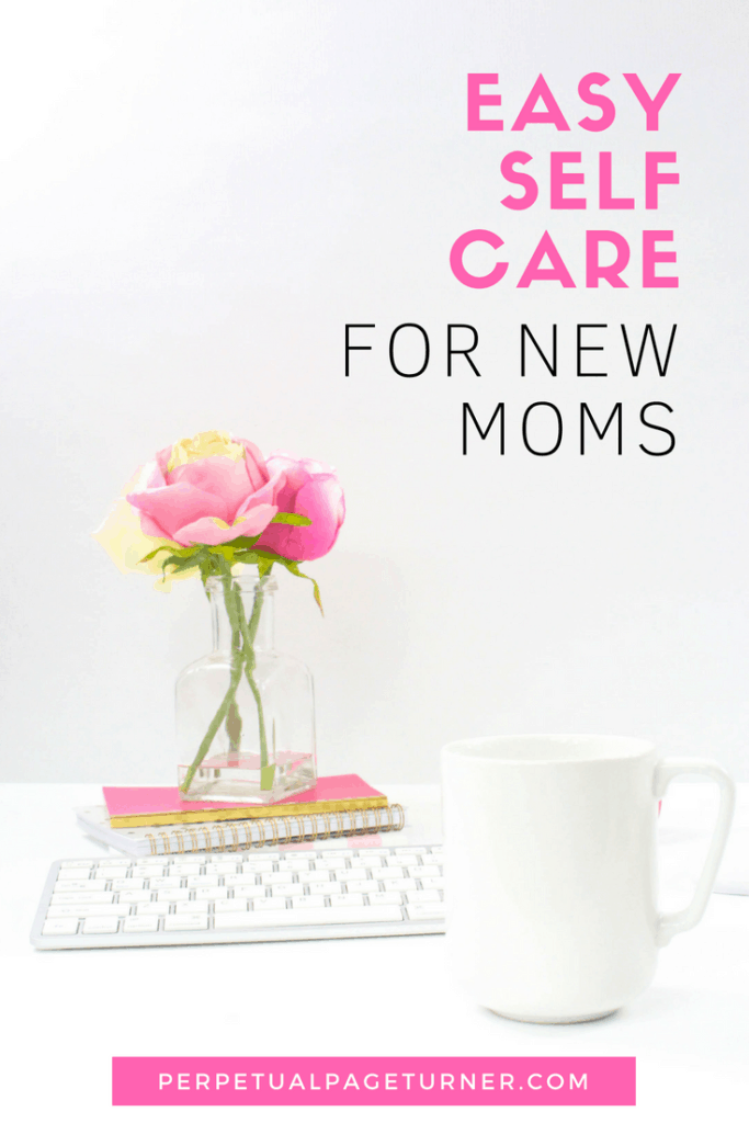 New motherhood is wonderful but can be so exhausting and overwhelming that you forget to make time for yourself. I'm sharing easy self care ideas for new moms that were helpful for ME as a new mom who wanted to practice self care but didn't have time for elaborate self care routines.
