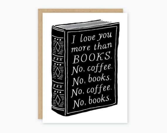 This is such a cute little literary Valentine's Day card for your bookish sweetheart!