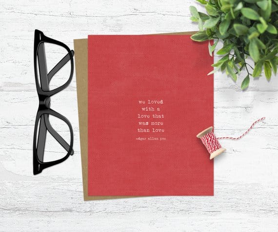 Looking for literary Valentine's Day cards for your favorite bookworm?