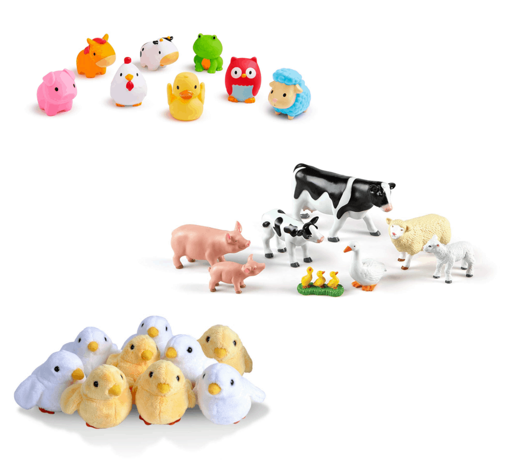 Looking for some cute baby animal toys for Easter baskets? Check out this baby animal themed Easter basket